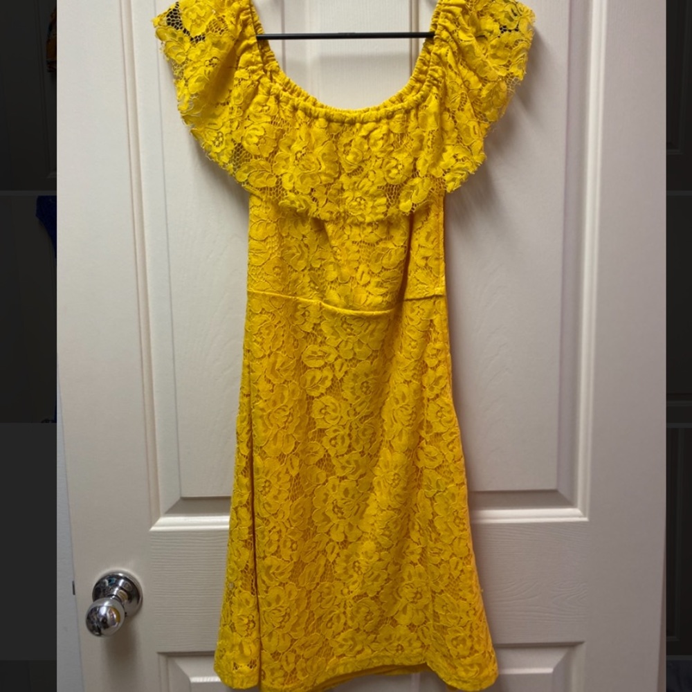 Charlotte Russe yellow dress worn once